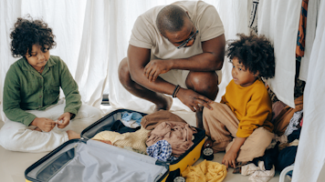 How can my spouse balance work and travel while staying connected with me?